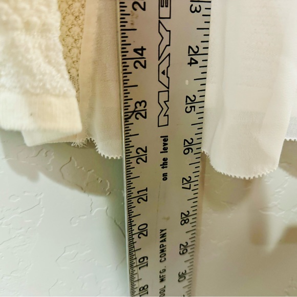 Cache Eyelet Sweater Moonchild Stripe Sheer Detailing Ivory Cream SZ Large - Picture 10 of 12